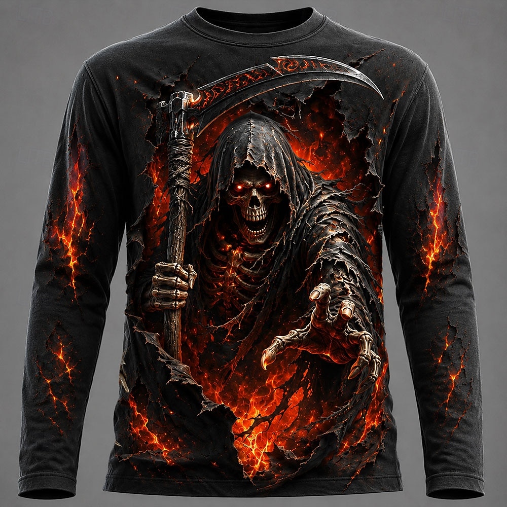 Men'S Fashion T Shirts - Мужская футболка с 3D-графикой на Хэллоуин,