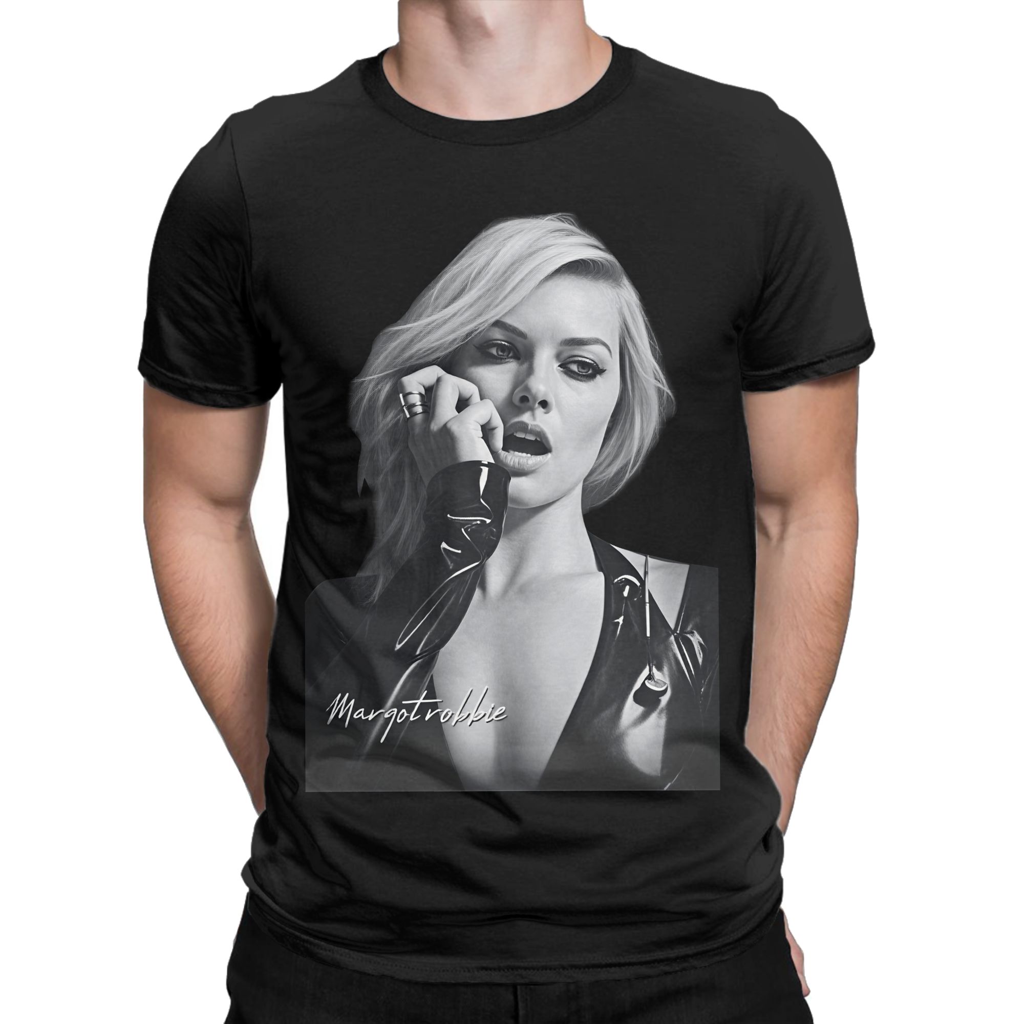 Poster Men Fashion - Мужские футболки с постерами Марго Робби,
