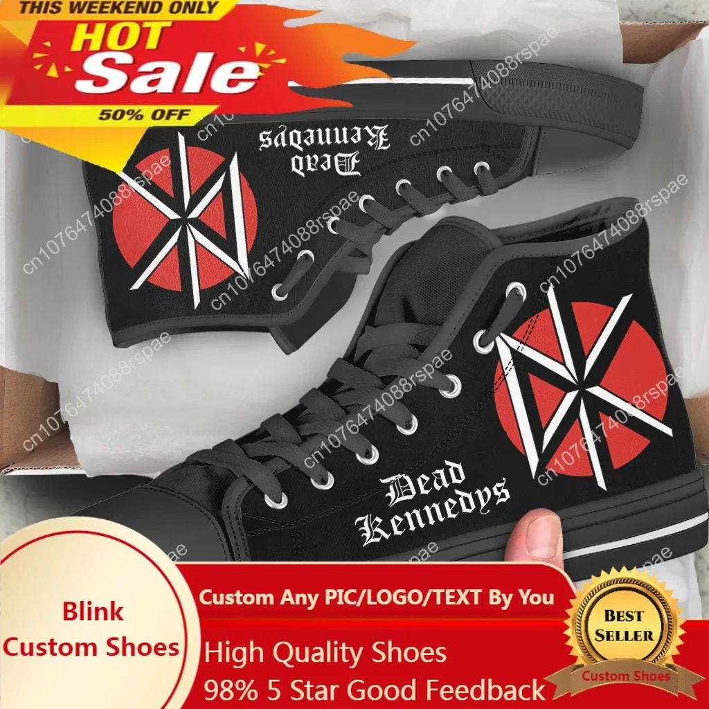 Mens Fashion Trainers - Dead Kennedys, мужская и женская парусиновая