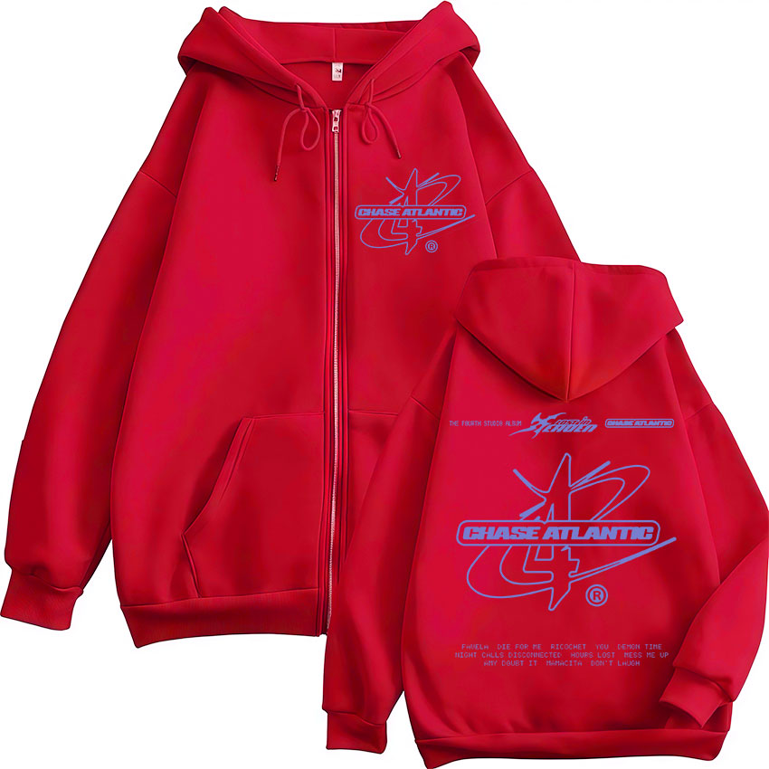 Худи на молнии с принтом Rock  – обзор и цена Mens Fashion Zip Up Hoodies