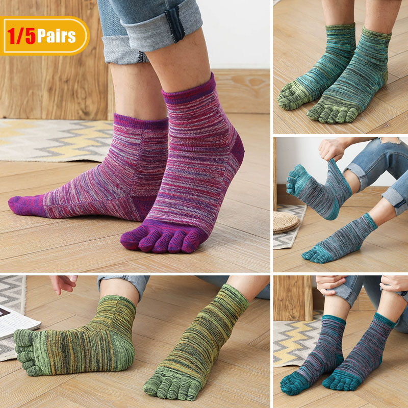 1/5 пар мужских разноцветных н – обзор и цена Socks Ankle Men