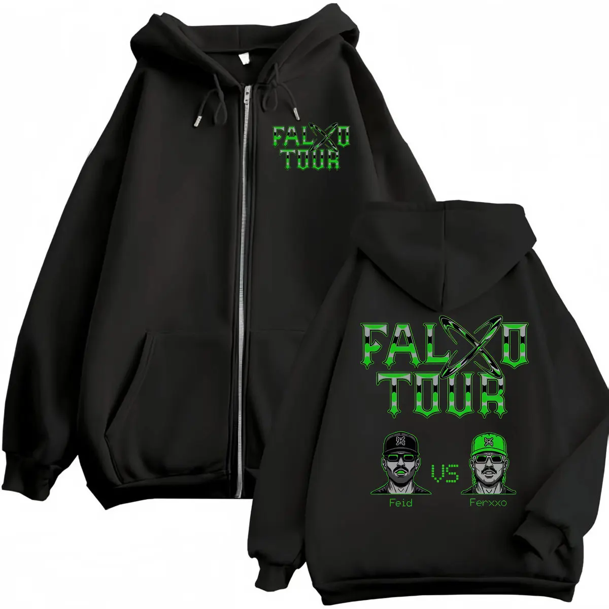 Худи на молнии Feid Vs Ferxxo  – обзор и цена Mens Fashion Zip Up Hoodies