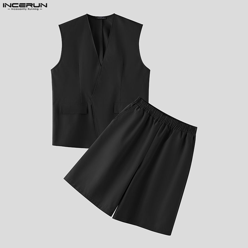 Мужской комплект INCERUN: одно – обзор и цена Mens Fashion Summer
